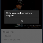 Internet has stopped…